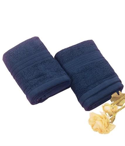 blue cotton hand towel